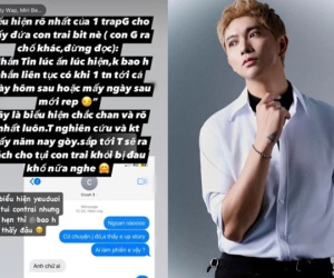Ca sĩ Tim công khai đoạn tin nhắn với 'trap girl', tỏ thái độ gay gắt vì bị lừa tình