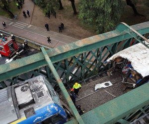 Hiện trường vụ tai nạn tàu hỏa khiến 90 người bị thương ở Argentina
