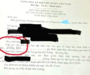 Xác minh việc phát đơn 'ép' học sinh học không tốt không thi vào lớp 10