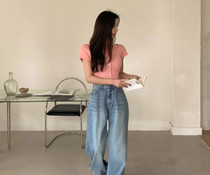 10 cách mặc quần jeans ống rộng chuẩn sành điệu trong mùa hè nóng bức
