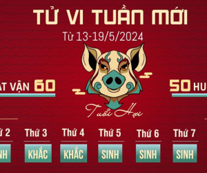 Tử vi tuần mới (13 - 19/5) của 12 con giáp: Hợi tiêu hoang, Sửu buồn