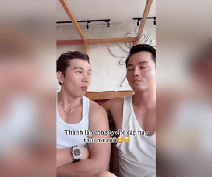 2 sao nam Vbiz lộ clip hôn má, công khai nắm tay tình tứ dấy tin hẹn hò