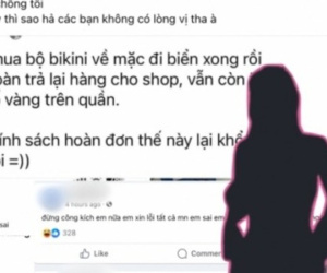 Vụ hoàn hàng bộ bikini đã mặc sau 1 tuần: Xuất hiện hàng loạt Facebook ảo, làm content bẩn câu like