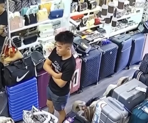 Clip nghi phạm đi mua vali để nhét thi thể cô gái, mang lên núi phi tang