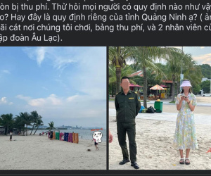 Du khách tố việc thu phí team building ở bãi biển, lãnh đạo TP Hạ Long lên tiếng