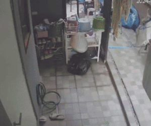 Clip: Khoảnh khắc nổ khí gas cực mạnh làm sập tường nhà dân