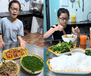 Nhỏ xíu đã có tài nấu ăn, bé gái Lạng Sơn sở hữu clip triệu view nhờ những món ngon truyền thống gia đình Việt