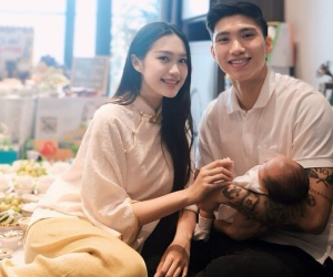 Đoàn Văn Hậu và Doãn Hải My bất ngờ khoe đầy tháng con đầu lòng, nickname của em bé cực ý nghĩa