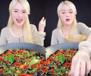 TikToker Tóc Vàng Hoe gây tranh cãi vì 'bí content' nên mukbang cả đá cuội nhưng sự thật khiến nhiều người bất ngờ