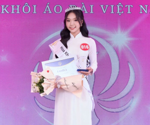 Thí sinh Miss Grand Vietnam 2022 đăng quang Á khôi Áo dài Việt Nam 2024