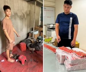 Triệt phá 'xưởng' sản xuất pháo nổ ở Hà Nội