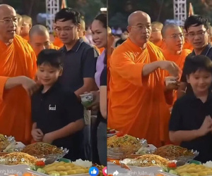 Trụ trì chùa Ba Vàng lên tiếng về clip 'chỉ phát hộp chè cho người cúng dường, không phát cho trẻ em'