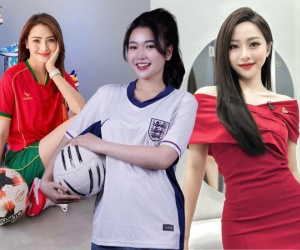 Truy tìm danh tính các 'bóng hồng' VTV xinh đẹp dẫn sóng bình luận Euro 2024 đang gây sốt MXH