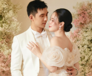 Midu tung ảnh cưới siêu ngọt ngào, biểu cảm của chồng thiếu gia gây chú ý