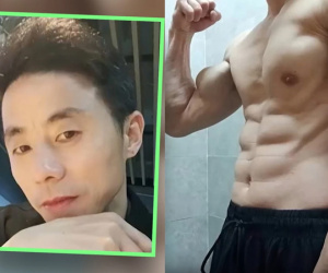Dân mạng ngỡ ngàng với cơ bụng 8 múi của 'ông chú' bán cá