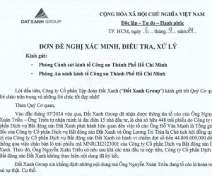 Đất Xanh lên tiếng việc ông Lương Trí Thìn bị tố chiếm đoạt tài sản