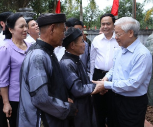 Một số hình ảnh nổi bật của Tổng Bí thư Nguyễn Phú Trọng