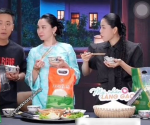 Hằng Du Mục 'flex' lượng gạo khổng lồ đã bán trong livestream, tiếp tục kêu gọi ủng hộ Quang Linh Vlogs