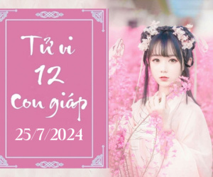 Tử vi thứ 5 ngày 25/7/2024 của 12 con giáp: Mùi tỉnh táo, Thân lỡ lời