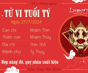 Tử vi thứ 7 ngày 27/7/2024 của 12 con giáp: Tị khéo léo, Mùi nên bình tĩnh