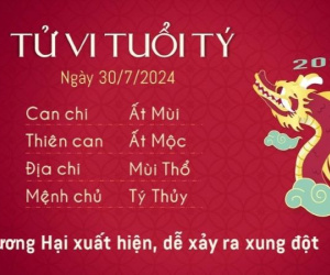 Tử vi 12 con giáp hôm nay - thứ 3 ngày 30/07/2024: Sửu sa sút, Thìn đón tài lộc