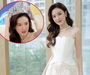 Hình ảnh Midu đội vương miện khiến dân tình ngỡ ngàng vì chuẩn mực nữ hoàng sắc đẹp