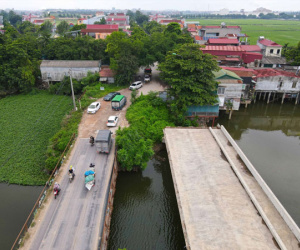 Cận cảnh dự án cầu Nét hơn trăm tỷ đồng chậm tiến độ ở Bắc Ninh