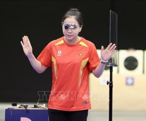 Bứt phá tại Olympic, xạ thủ Trịnh Thu Vinh chính thức lọt top 10 thế giới