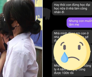 Đoạn tin nhắn của 2 mẹ con khiến gần hàng nghìn người rơi lệ, đôi khi giấc mơ đại học của con lại là gánh nặng của cha mẹ