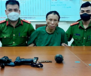 Đối tượng truy nã nguy hiểm bị tóm gọn khi đang kê súng ngủ trưa