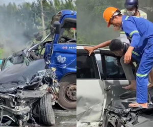 Tài xế xe tải khiến 8 phương tiện đâm nhau liên hoàn trên cầu Phú Mỹ: 'Xe hư hỏng, cháy rụi toàn loại đắt tiền, tôi không biết lấy gì bồi thường'