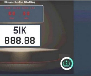 Cấm đấu giá biển số xe trong vòng 1 năm đối với người bỏ cọc