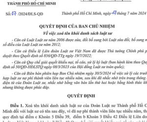 3 luật sư từng tham gia bào chữa vụ 'Tịnh thất Bồng Lai' bị xóa tên