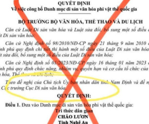 Bộ VH-TT-DL đề nghị xử lý thông tin xuyên tạc về cháo lươn Nghệ An