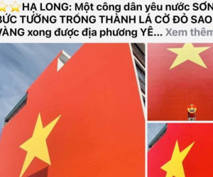 Làm rõ thông tin 'người dân bị yêu cầu xóa hình cờ Tổ quốc sơn trên tường'