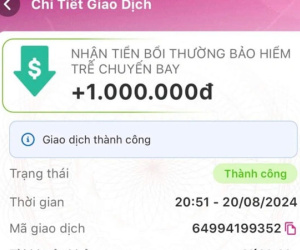 Hành khách bất ngờ khi được nhận 1 triệu đồng khi chuyến bay trễ 4 giờ