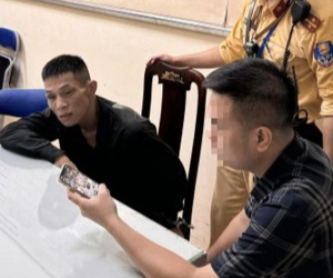 CSGT bắt giữ Nguyễn Mạnh Cường