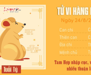Tử vi thứ 7 ngày 24/8/2024 của 12 con giáp: Sửu chuyên nghiệp, Thân quyết đoán