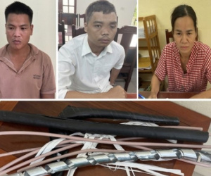Bắt nhóm đối tượng trộm dây cáp điện bán phế liệu được hơn 1,2 tỷ đồng