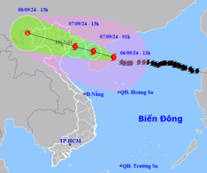 Mới nhất: Bão Yagi giật cấp 17, cách Quảng Ninh khoảng 450km