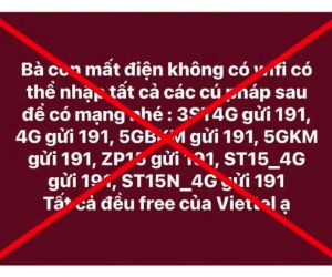Cảnh báo thông tin giả mạo về các cú pháp khôi phục mạng Viettel khi mất wifi