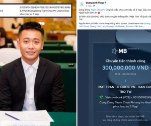 Vừa ủng hộ 300 triệu hỗ trợ đồng bào -'check Var' uy tín, team Quang Linh châu Phi tiếp tục làm một điều đặc biệt khiến ai nấy đều xúc động