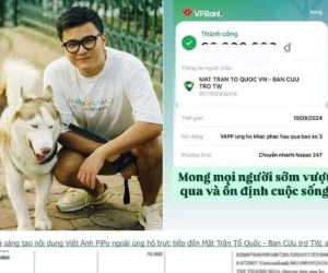 TikToker Việt Anh Pí Po xin lỗi vì 'phông bạt' chuyển khoản ủng hộ lũ lụt
