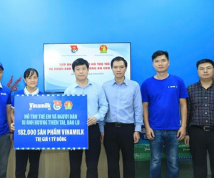 Vinamilk hỗ trợ gần 3 tỷ đồng sản phẩm dinh dưỡng thiết yếu cho 10 tỉnh thành ảnh hưởng bão lũ