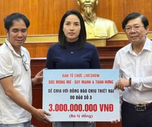 Nữ đại gia chi 3 tỷ giúp Tuấn Hưng - Duy Mạnh làm show ủng hộ đồng bào vùng lũ là ai?