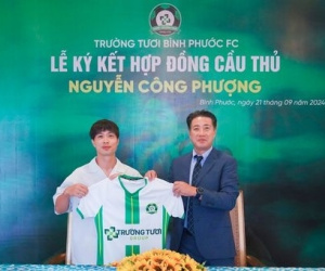 Công Phượng chính thức gia nhập CLB Bình Phước