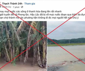 Bác tin đồn vỡ đê ở Thanh Hóa