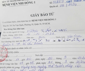 Bé trai 2 tuổi tử vong bất thường sau bữa ăn trưa ở trường