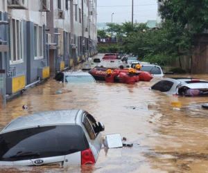 Mưa lớn 200 năm mới có một lần, Hàn Quốc ngập lụt nghiêm trọng nhiều nơi khắp cả nước