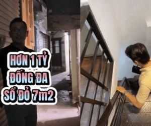 Cận cảnh căn nhà 7m2 được rao bán với giá hơn 1 tỷ đồng ở Hà Nội